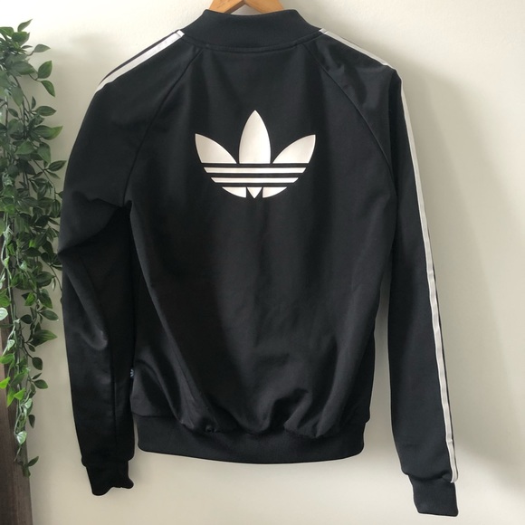 ❌SOLD❌Adidas Black and White Sweater Jacket - Picture 3 of 3